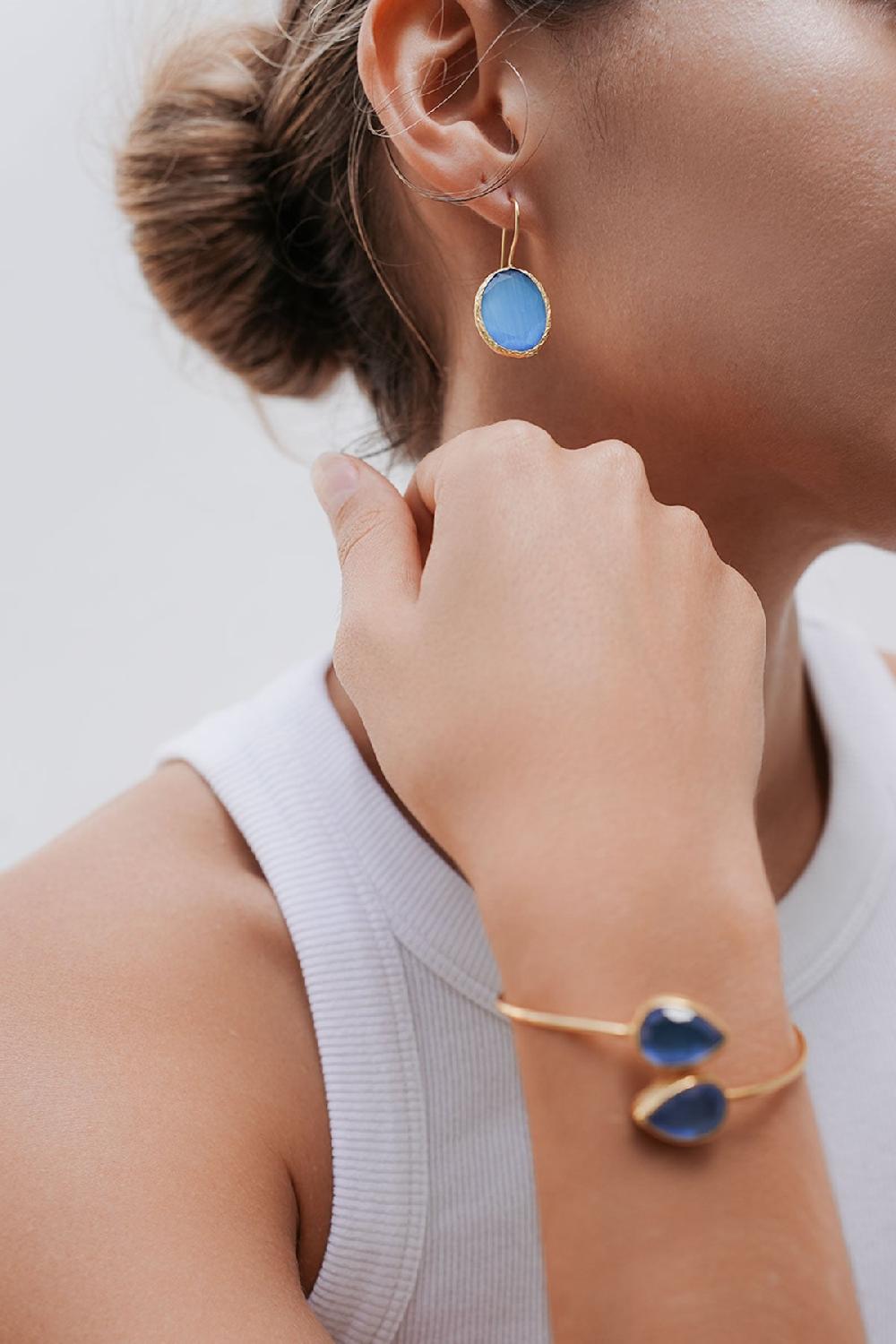 Debbie Katz Nessa (Cat Eye Stone Blue)