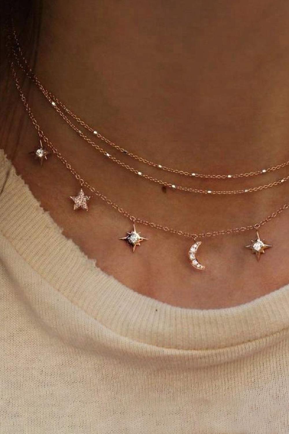 Debbie Katz Night Sky Necklace (Gold)