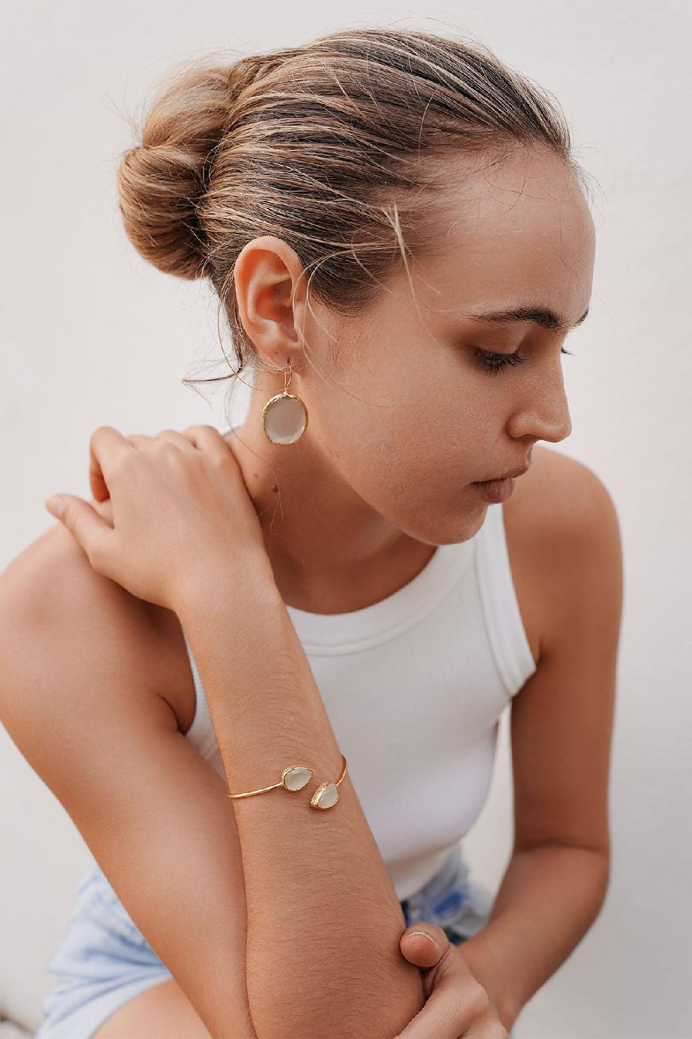 Debbie Katz Nika (Cat Eye Stone White)