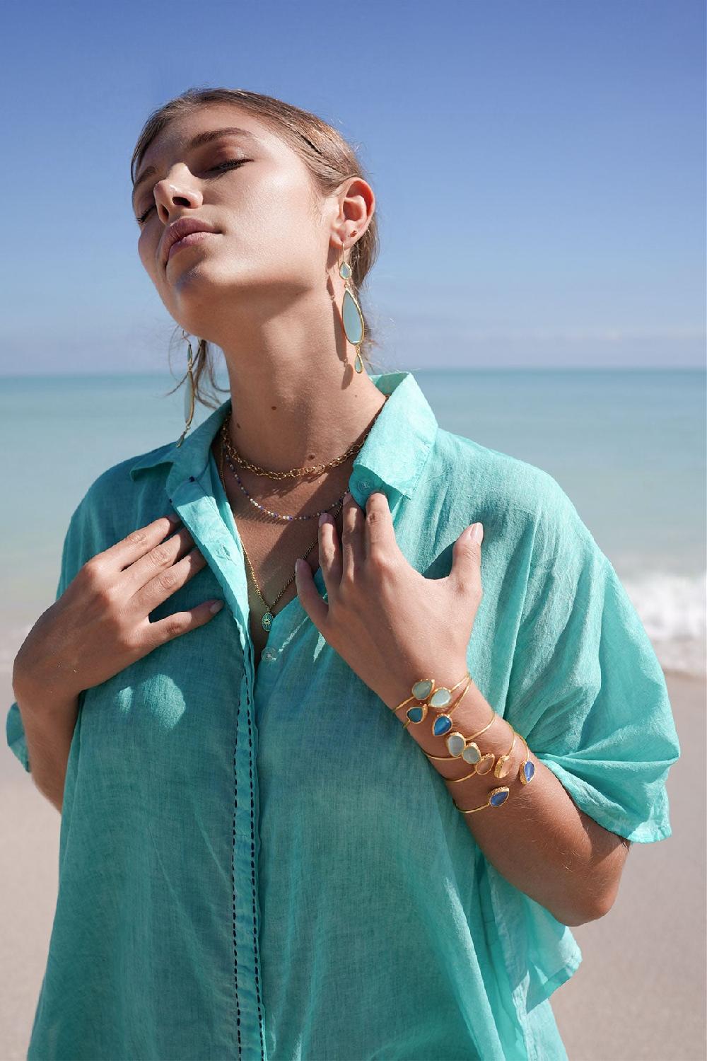 Debbie Katz Olivia Kaftan Aqua