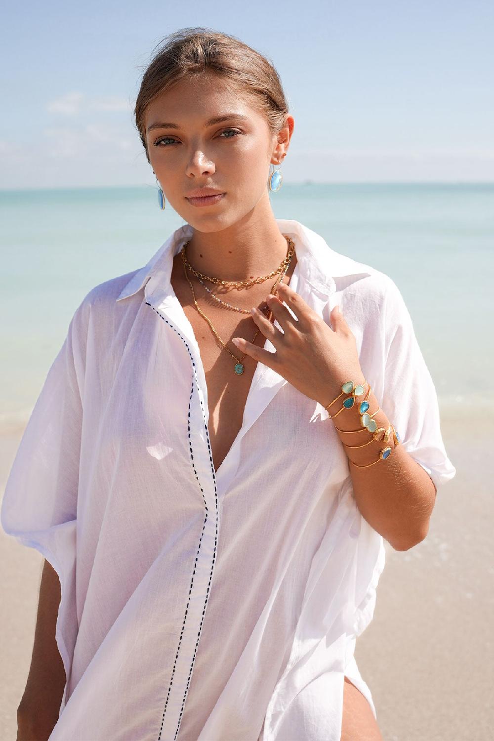 Debbie Katz Olivia Kaftan White