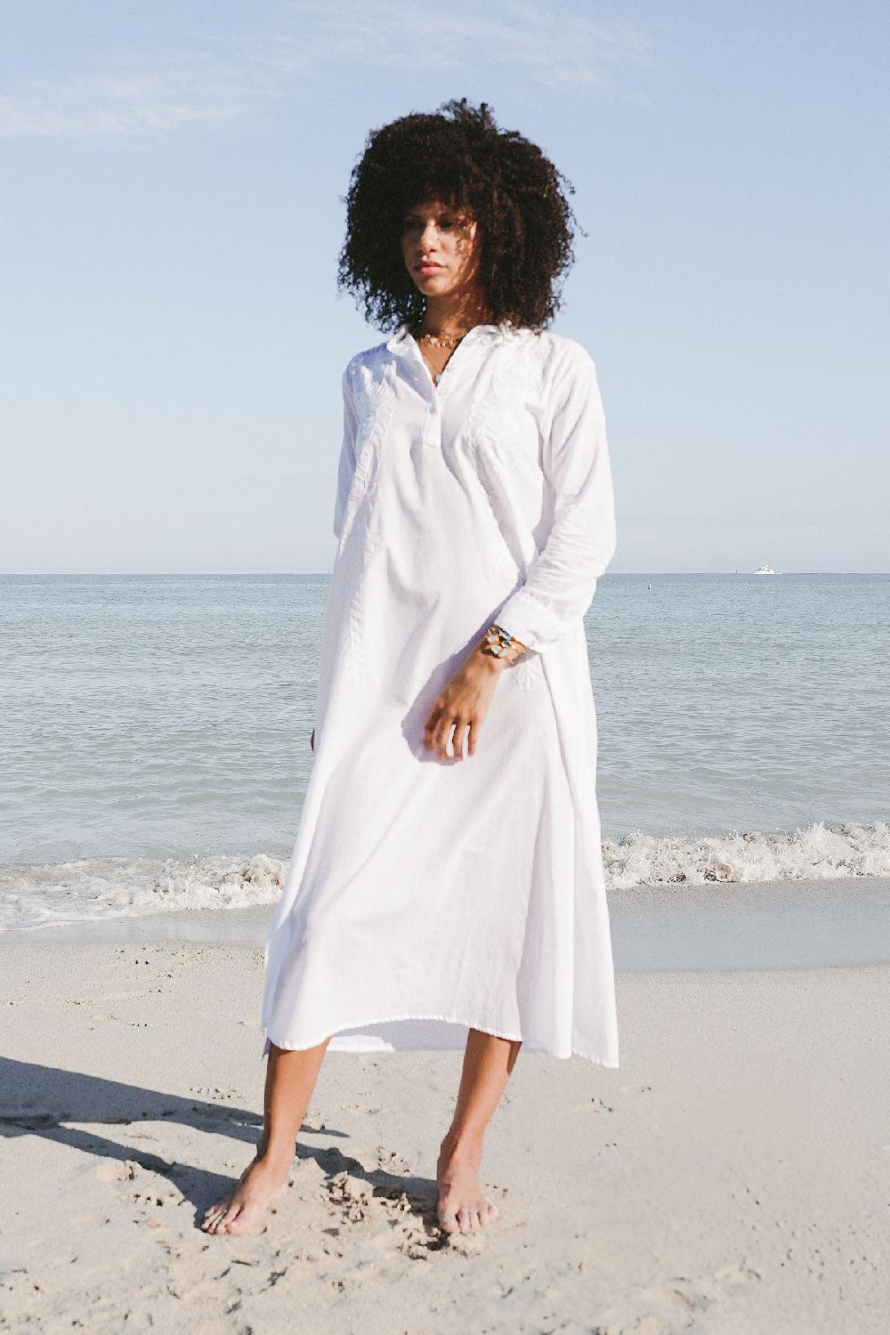 Debbie Katz Paola Tunic White