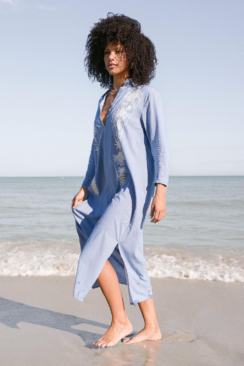 Debbie Katz Paola Tunic White Denim