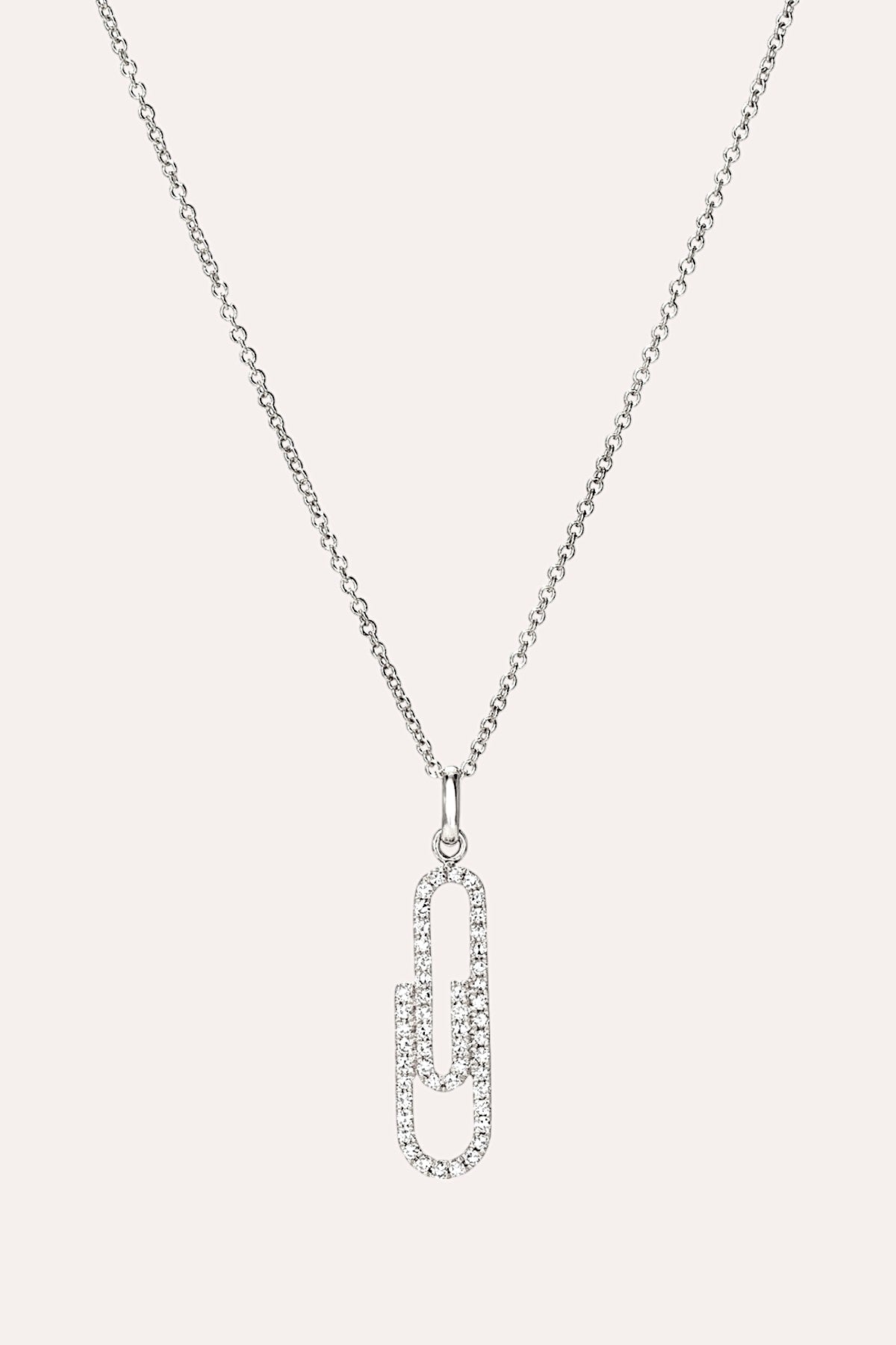 debbie katz Paper Clip Necklace (Silver)