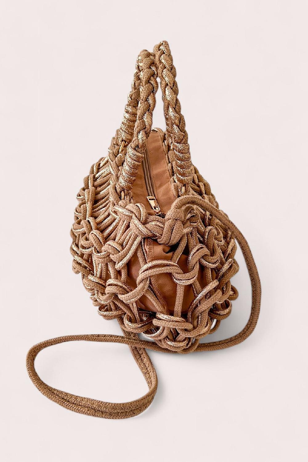 Debbie Katz Paris Tan & Rose Gold