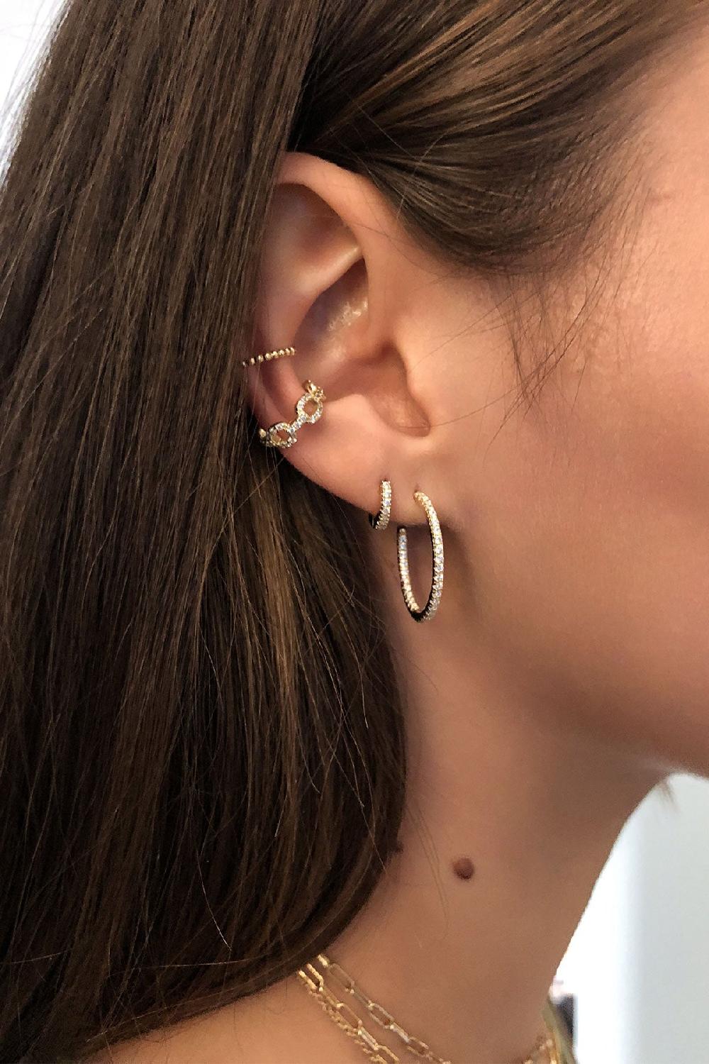 Debbie Katz Pearl Ear Cuff (Gold)