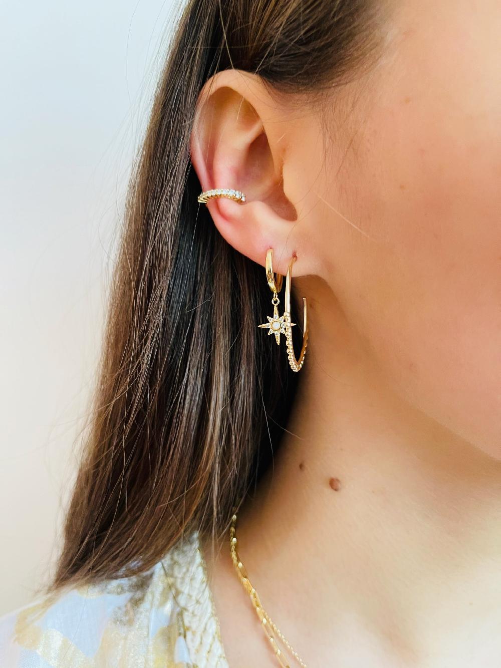 Debbie Katz Pearl Earring (Silver)