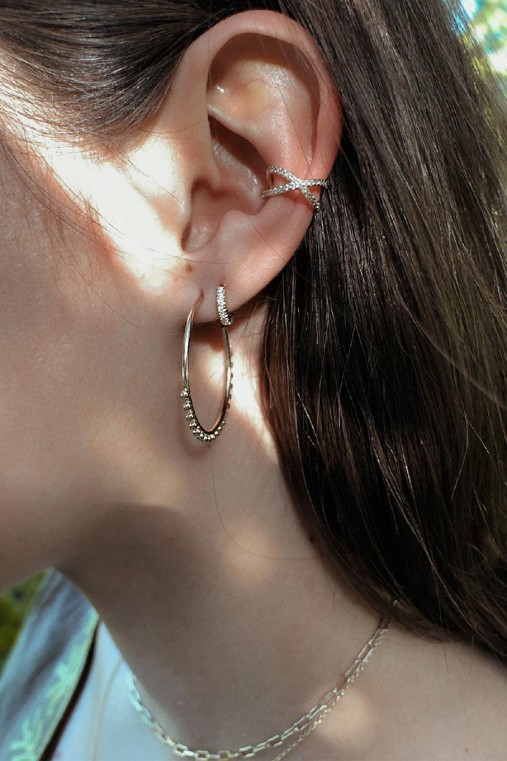 Debbie Katz Pearl Earring (Silver)