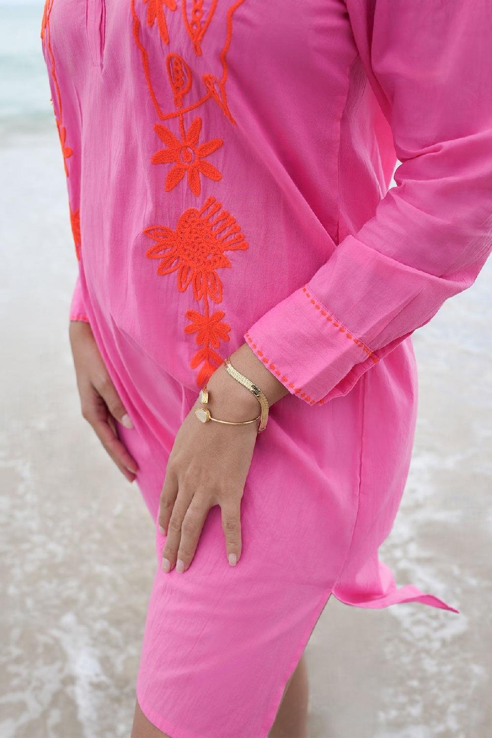 Debbie Katz Penny Shirt Tunic Pink