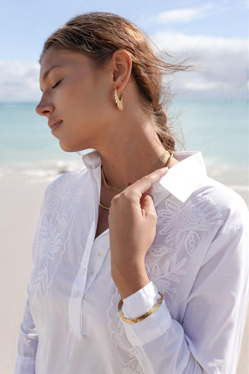 Debbie Katz Penny Shirt Tunic White