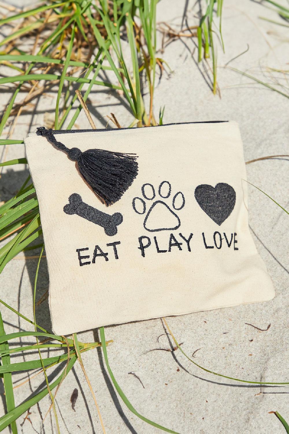 debbie katz Pouch Eat Play Love