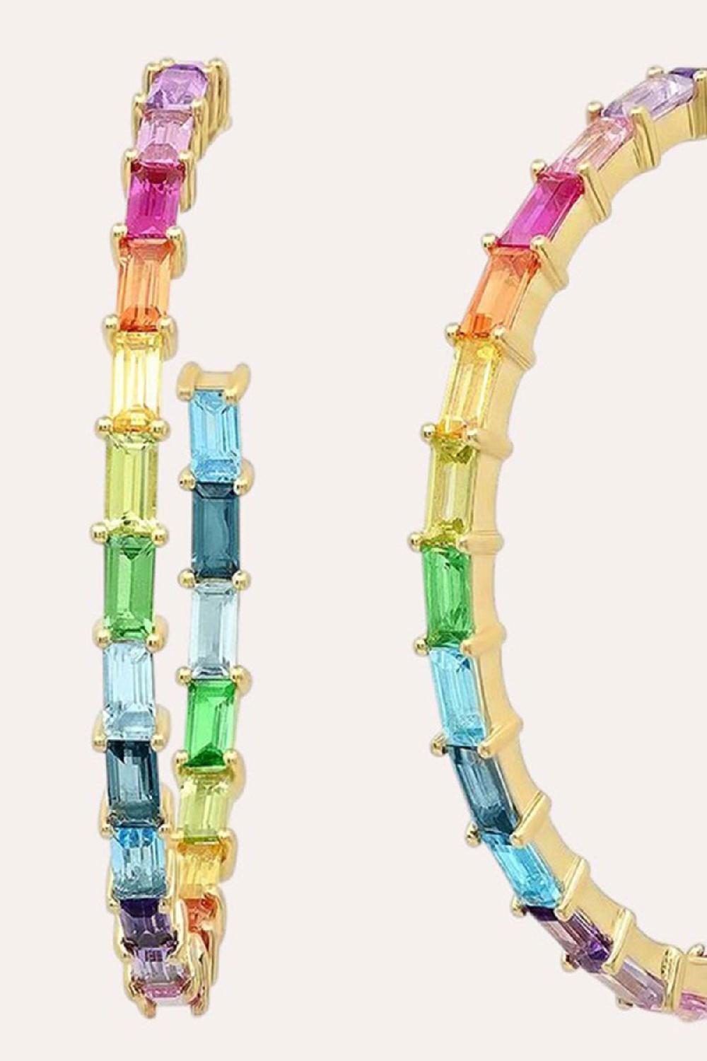 Debbie Katz Rainbow Hoops (Gold)