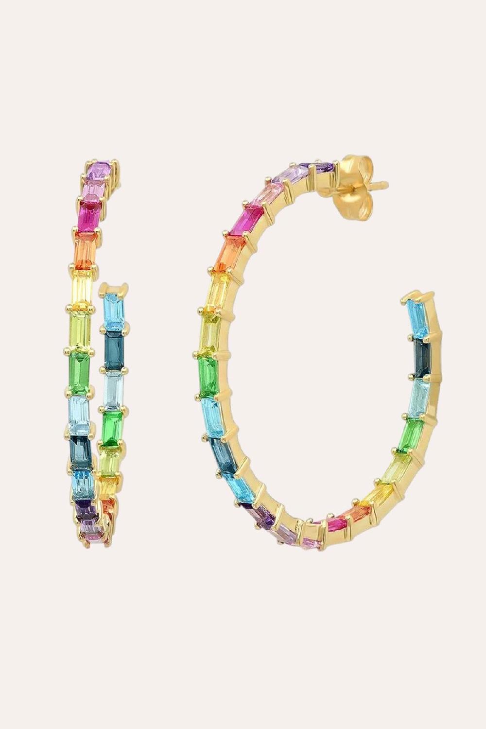 debbie katz Rainbow Hoops (Gold)