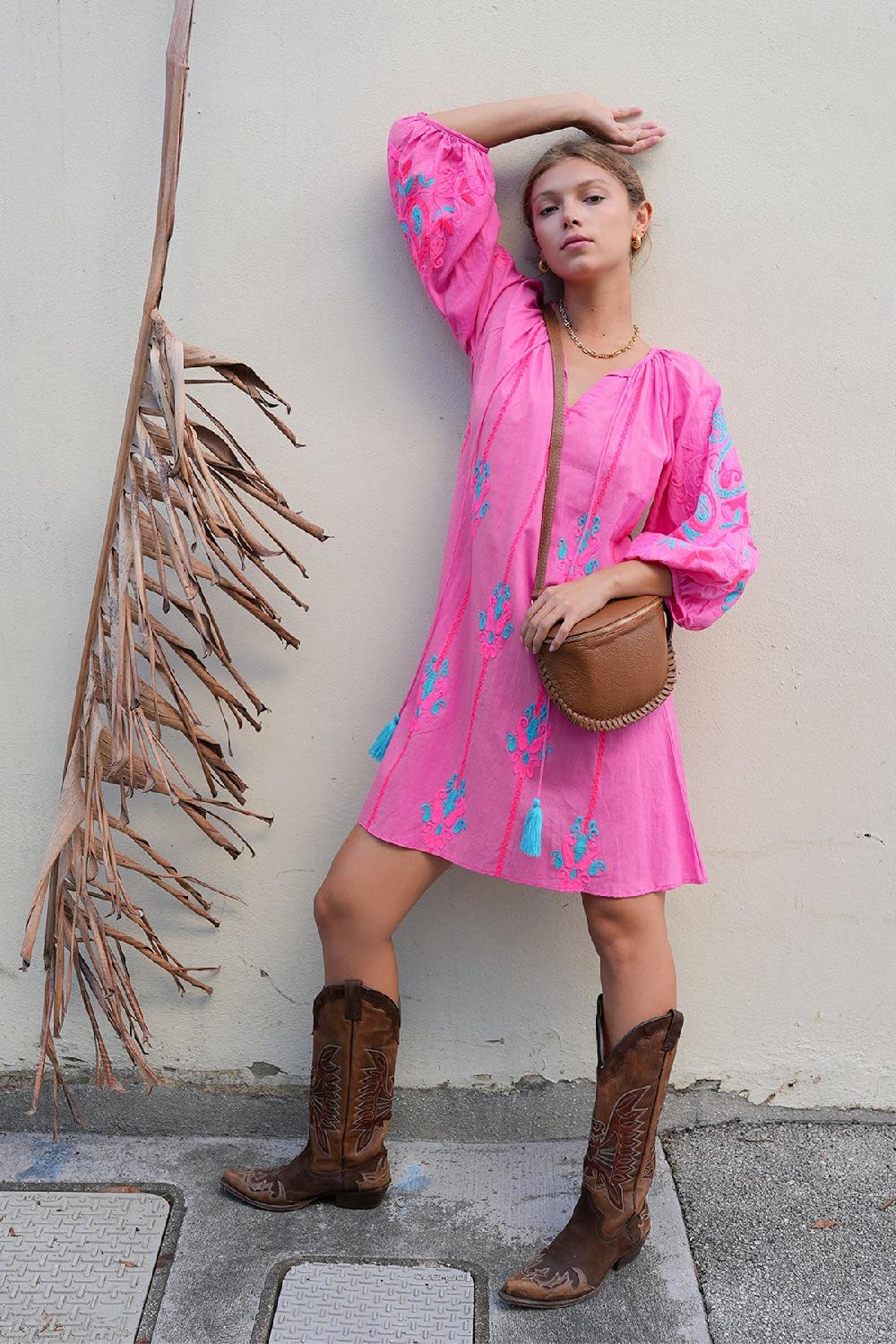 Debbie Katz Risa Tunic Pink Multi