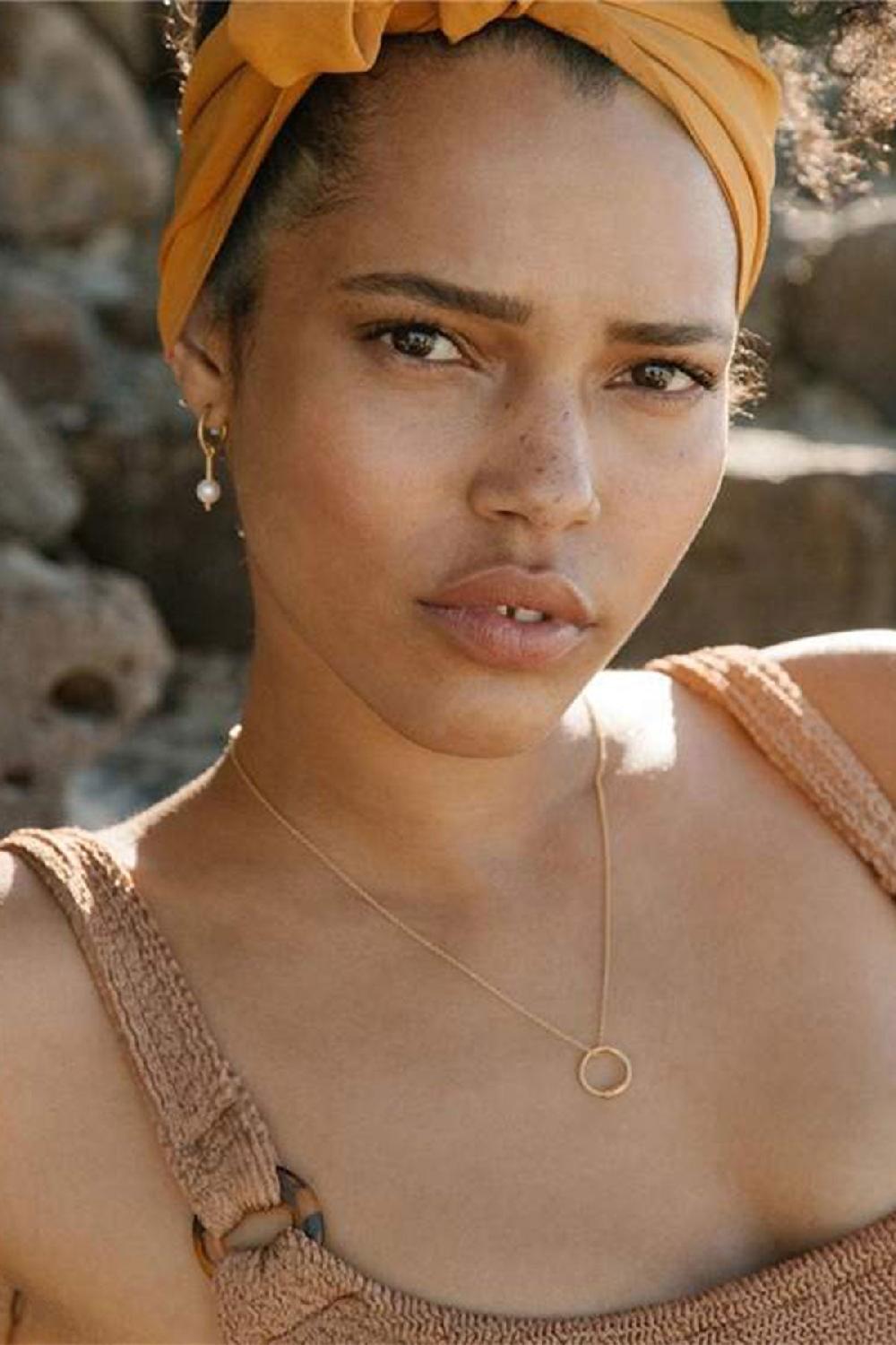 Debbie Katz Round Snake Necklace (Gold)