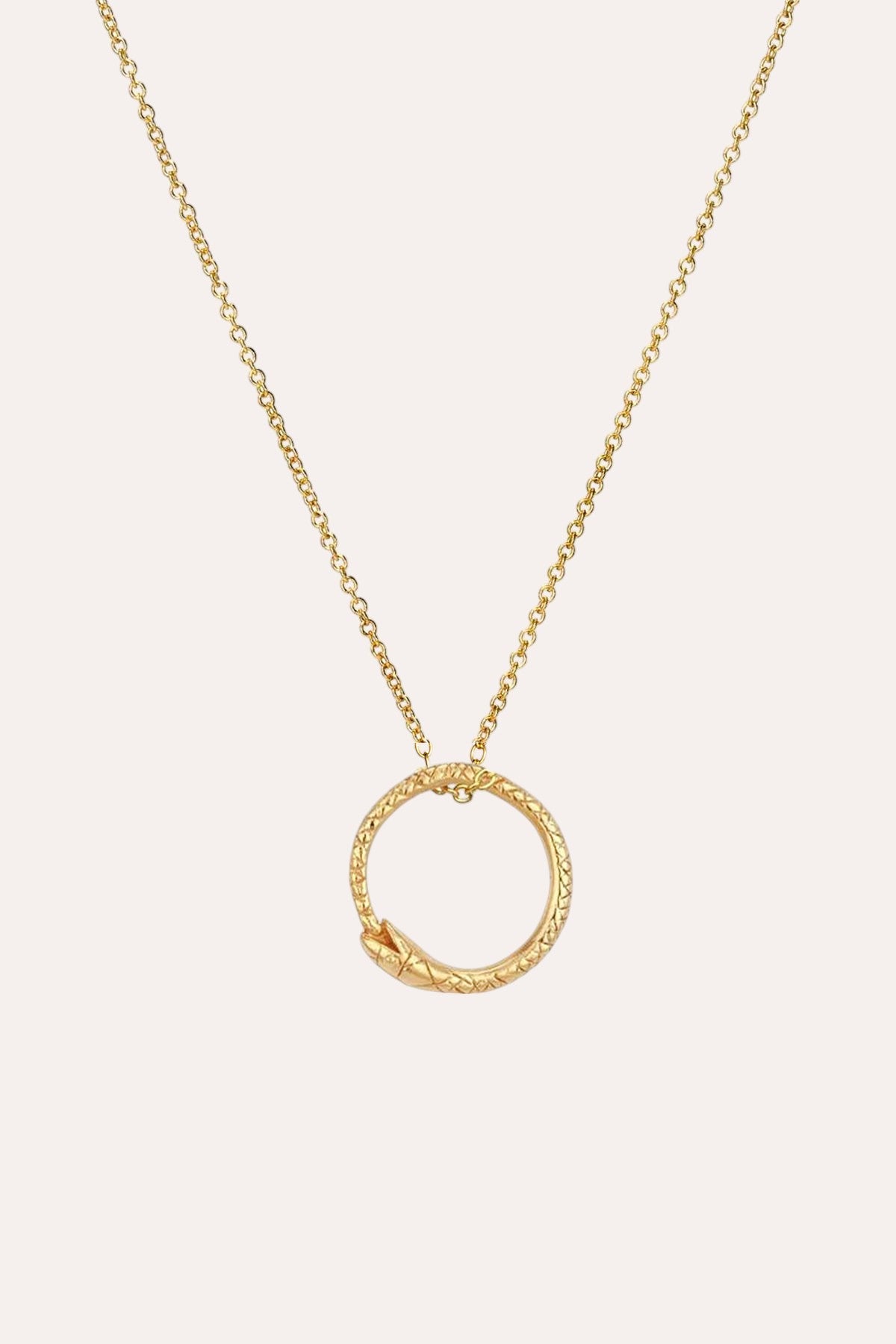 debbie katz Round Snake Necklace (Gold)
