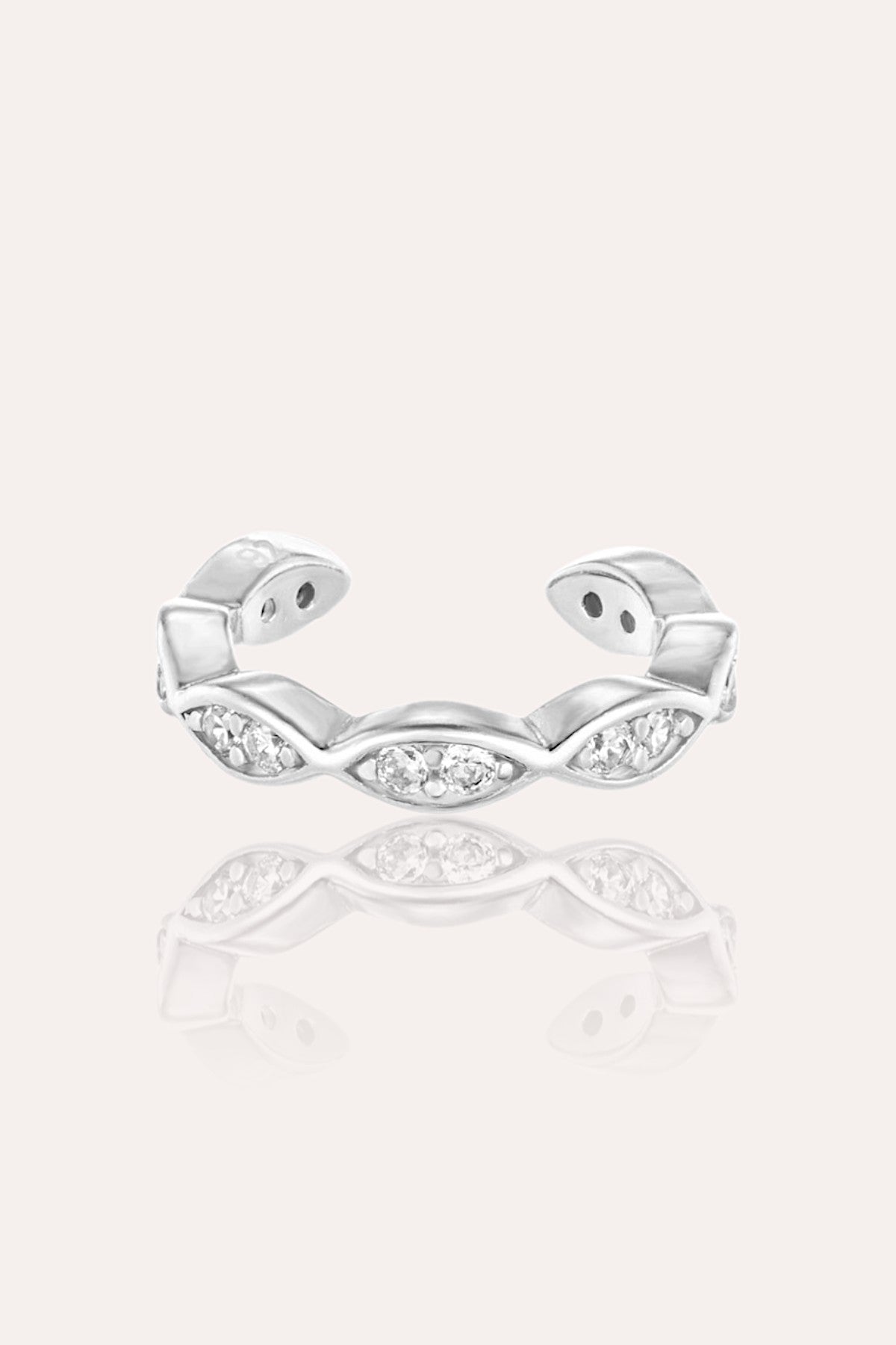 debbie katz Ruth Ear Cuff (Silver)