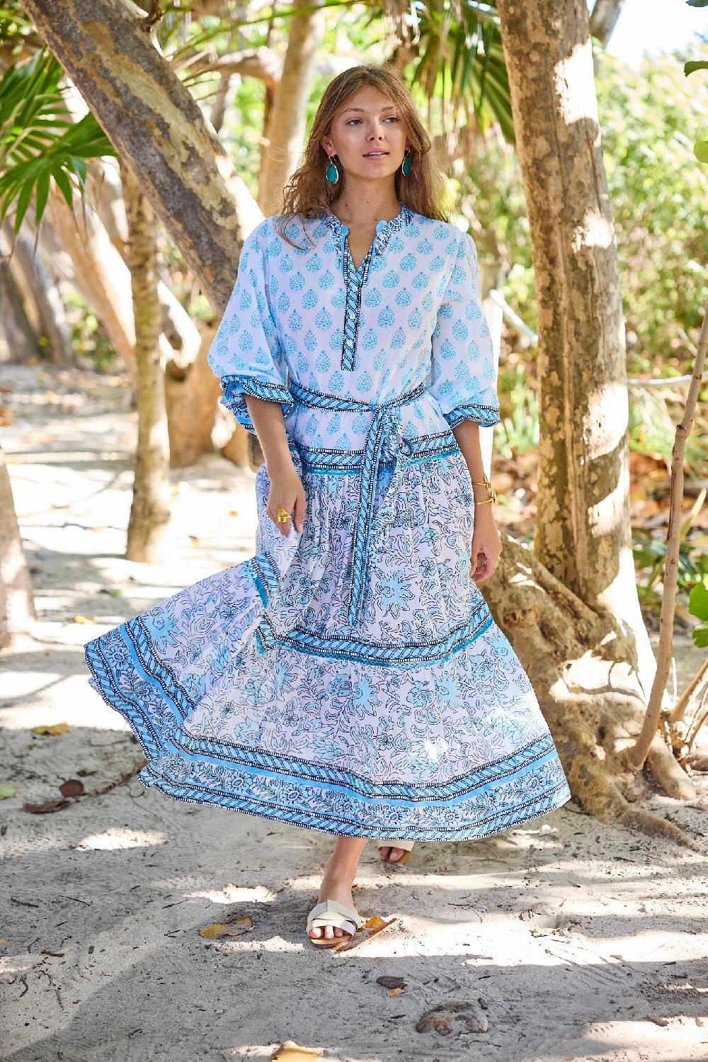 Debbie Katz Rylie Maxi Dress Blue