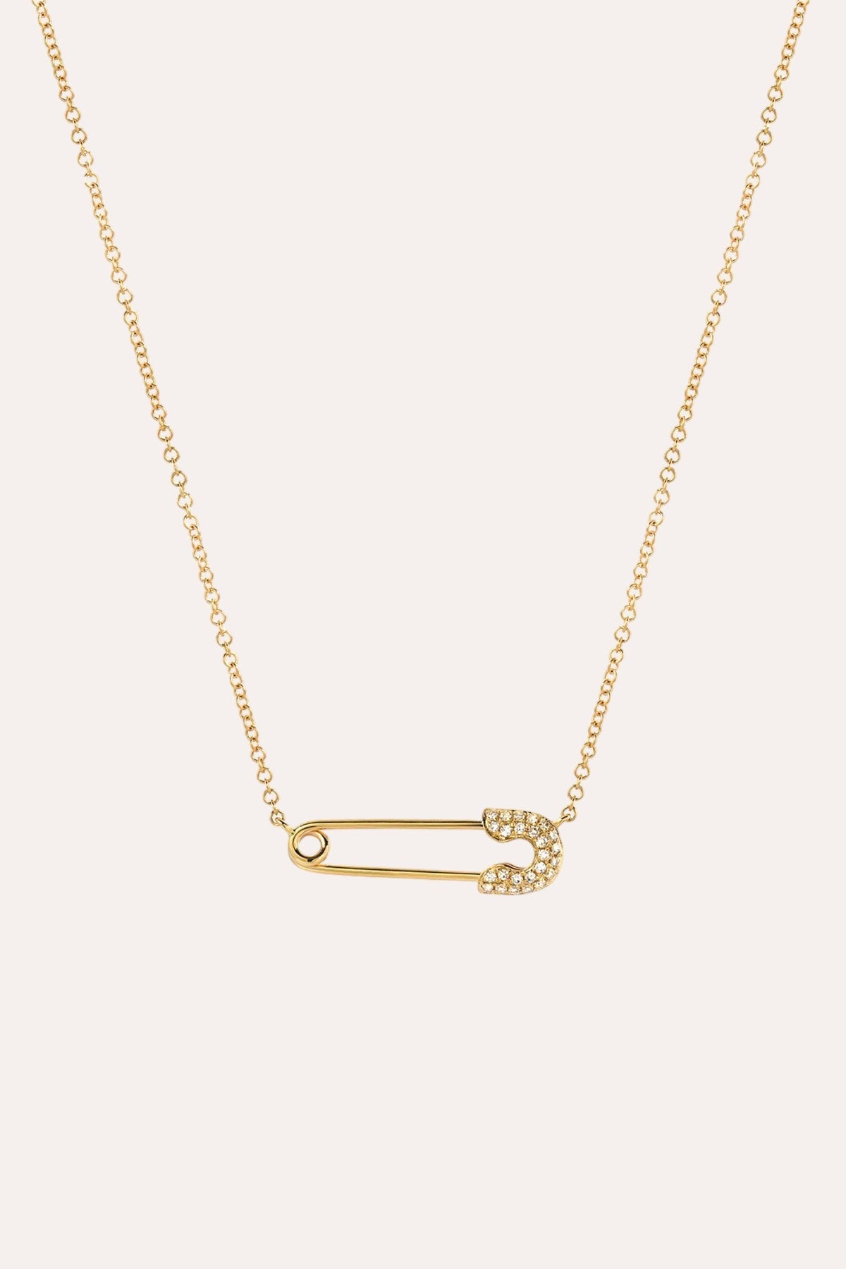 debbie katz Safety Pin Necklace (Gold)