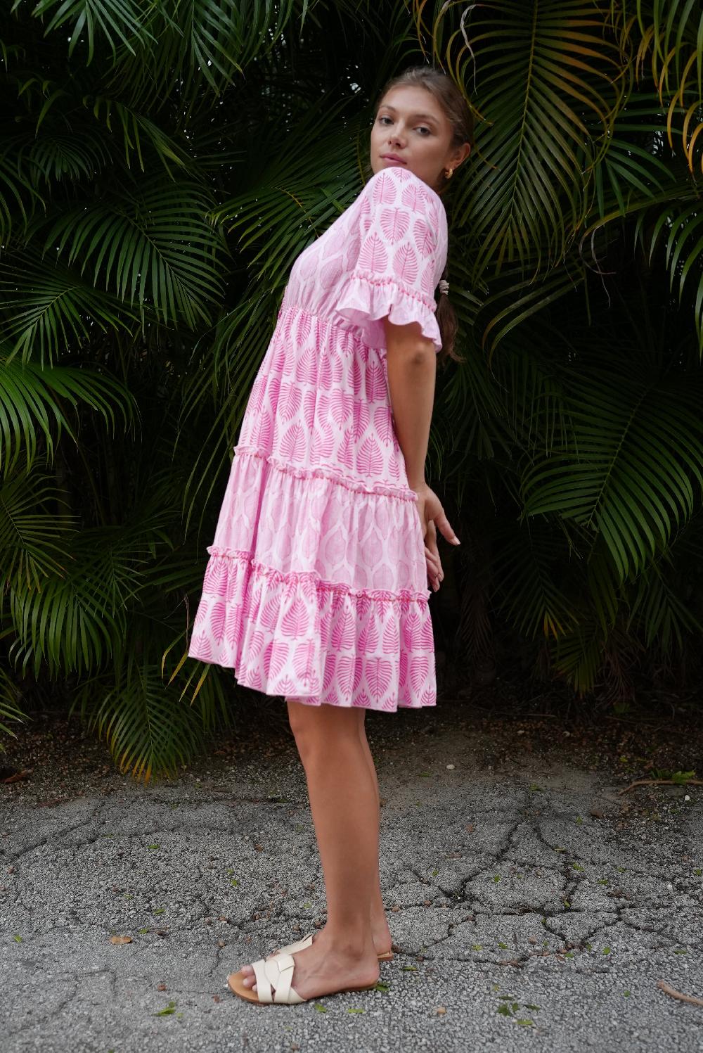 Debbie Katz Sana Mini Dress Pink