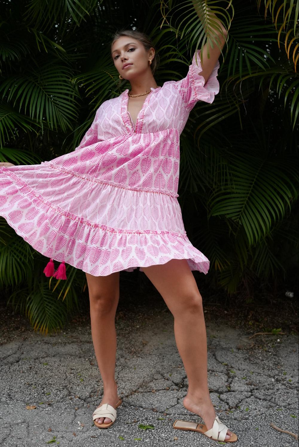 Debbie Katz Sana Mini Dress Pink