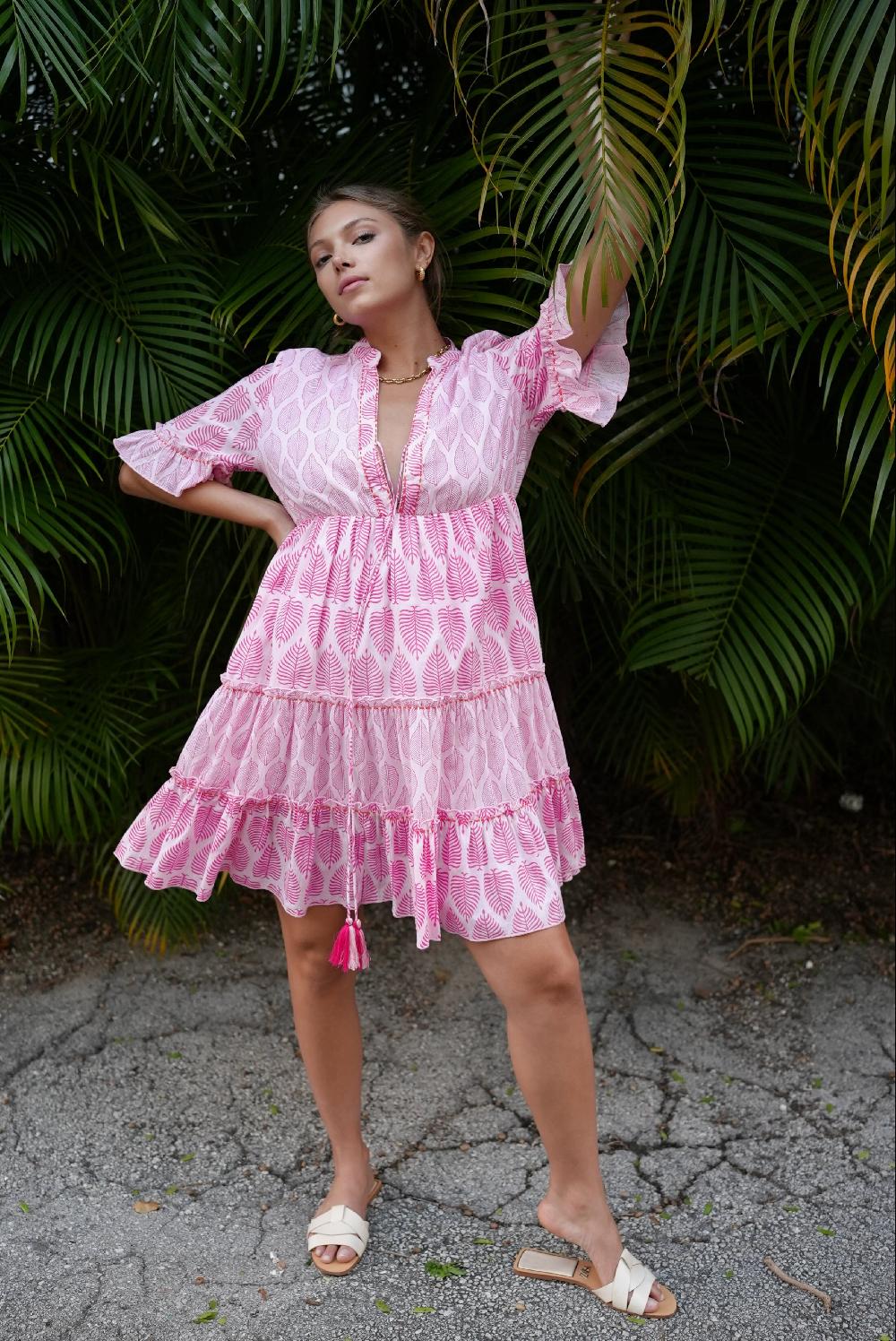 debbie katz Sana Mini Dress Pink