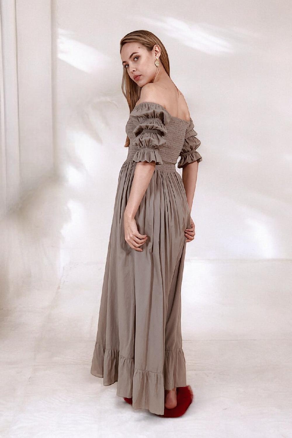 Debbie Katz Santana Maxi Dress Grey