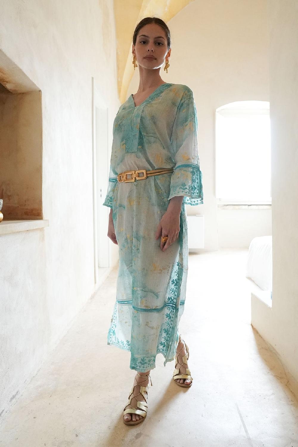 Debbie Katz Selene Maxi Tunic Aqua