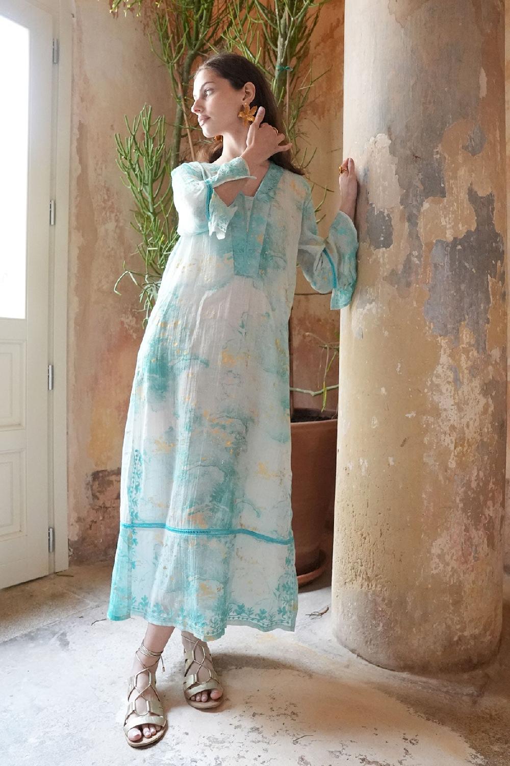 Debbie Katz Selene Maxi Tunic Aqua