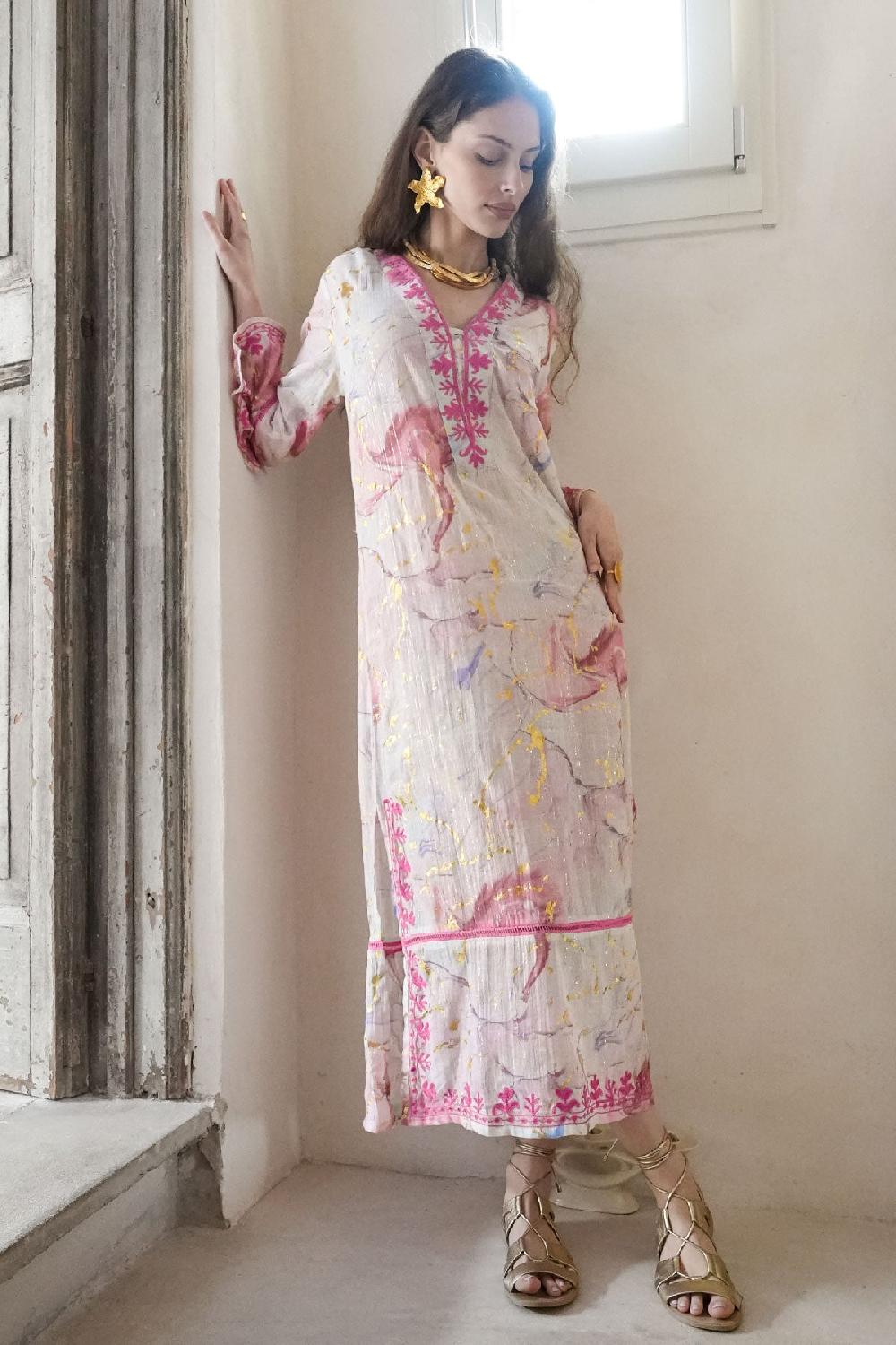 debbie katz Selene Maxi Tunic Pink