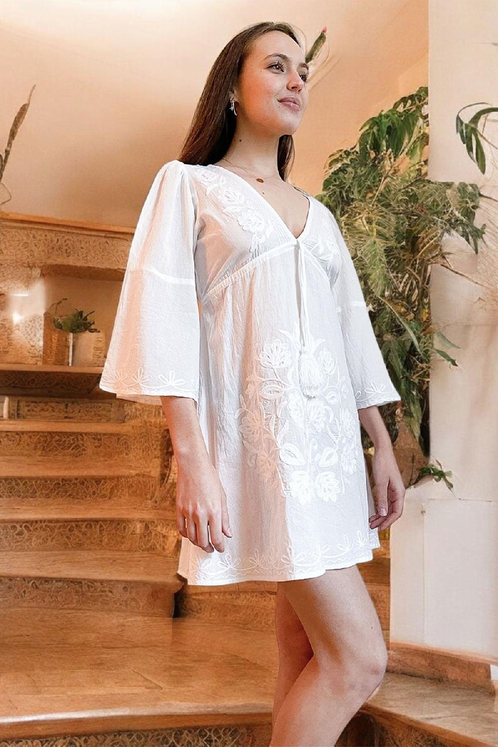 Debbie Katz Sharon Tunic White