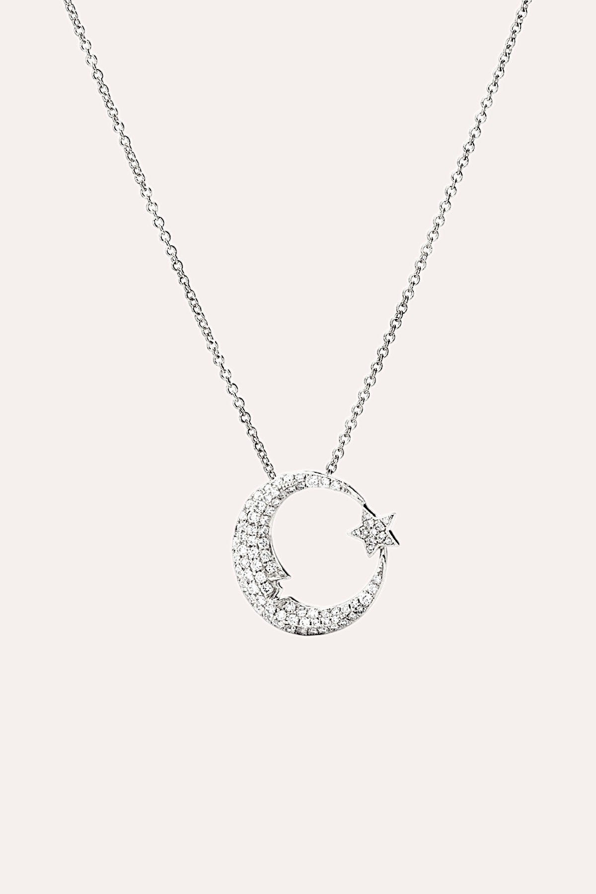 debbie katz Star Moon Necklace (Silver)