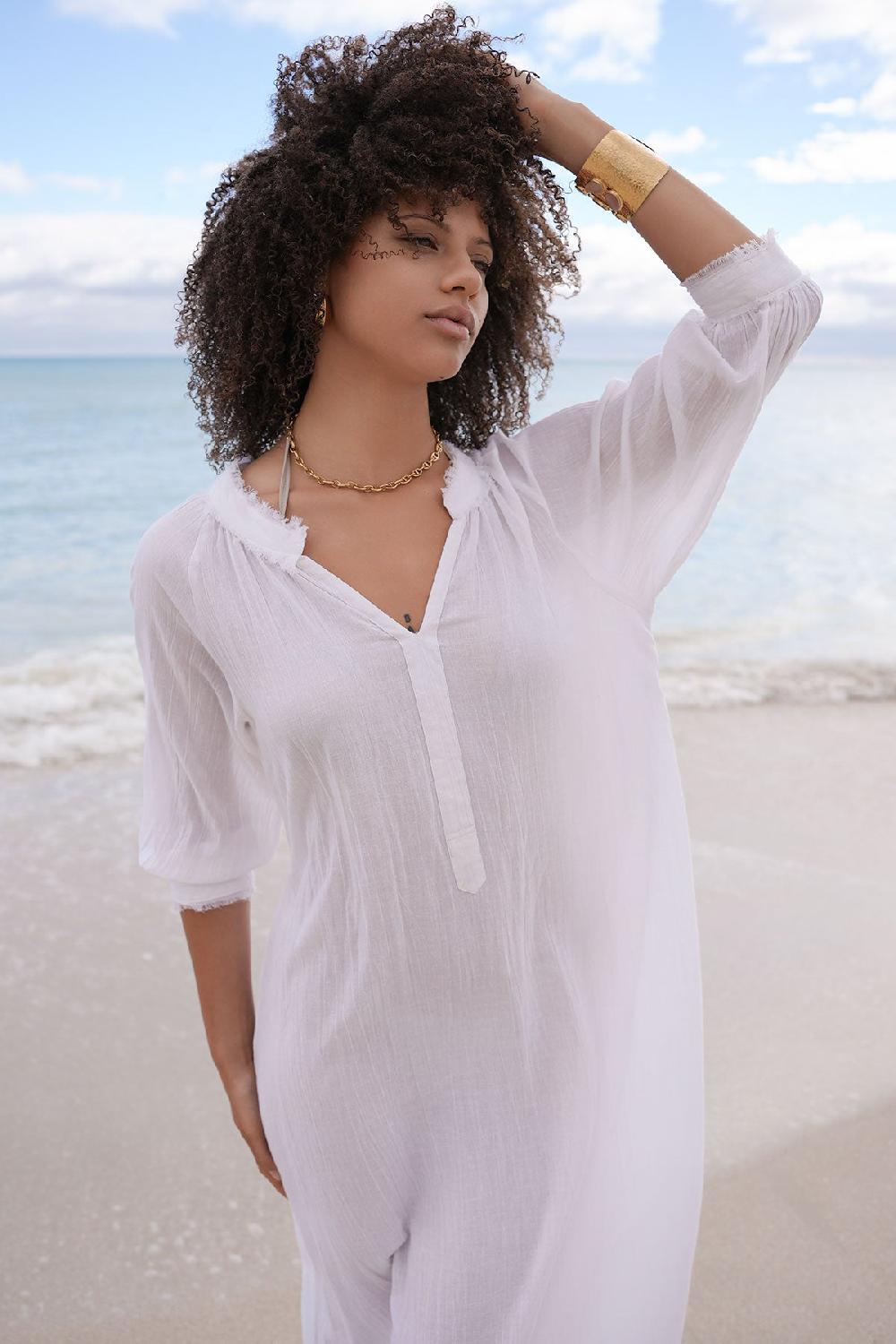 Debbie Katz Suri Maxi Tunic White