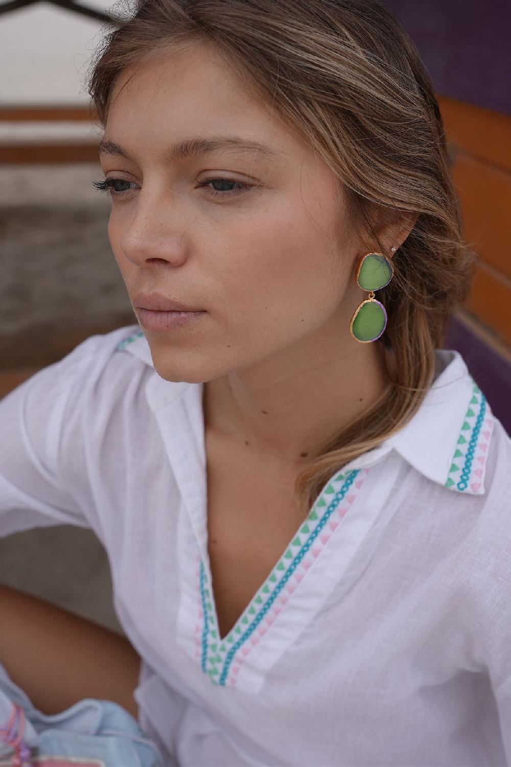 Debbie Katz Tamar (Cat Eye Stone Moss)