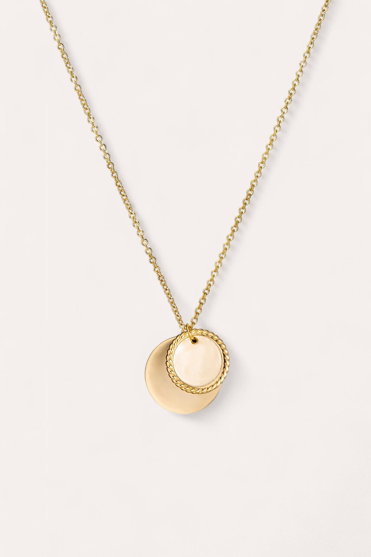 debbie katz Twin Coin Necklace (Gold)