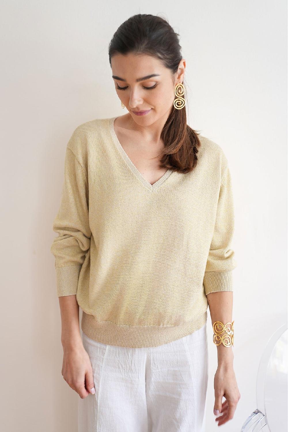 Debbie Katz Wander Beige Lurex