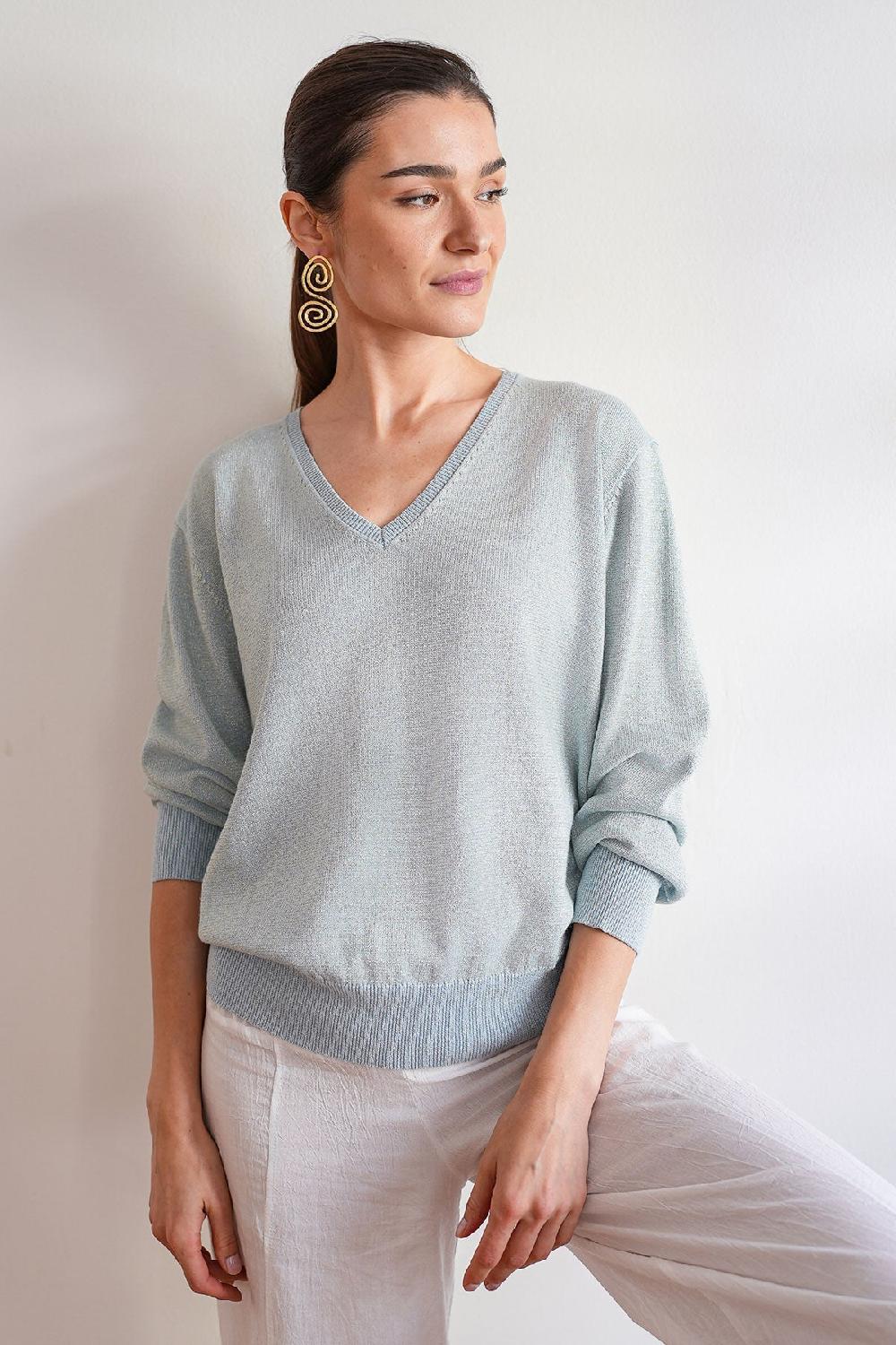 Debbie Katz Wander Sky-Blue Lurex