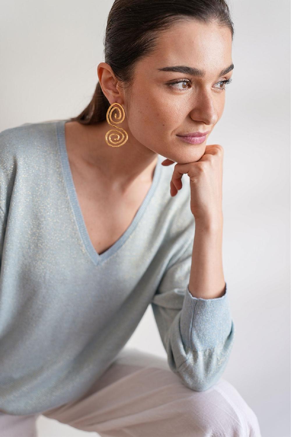 Debbie Katz Wander Sky-Blue Lurex