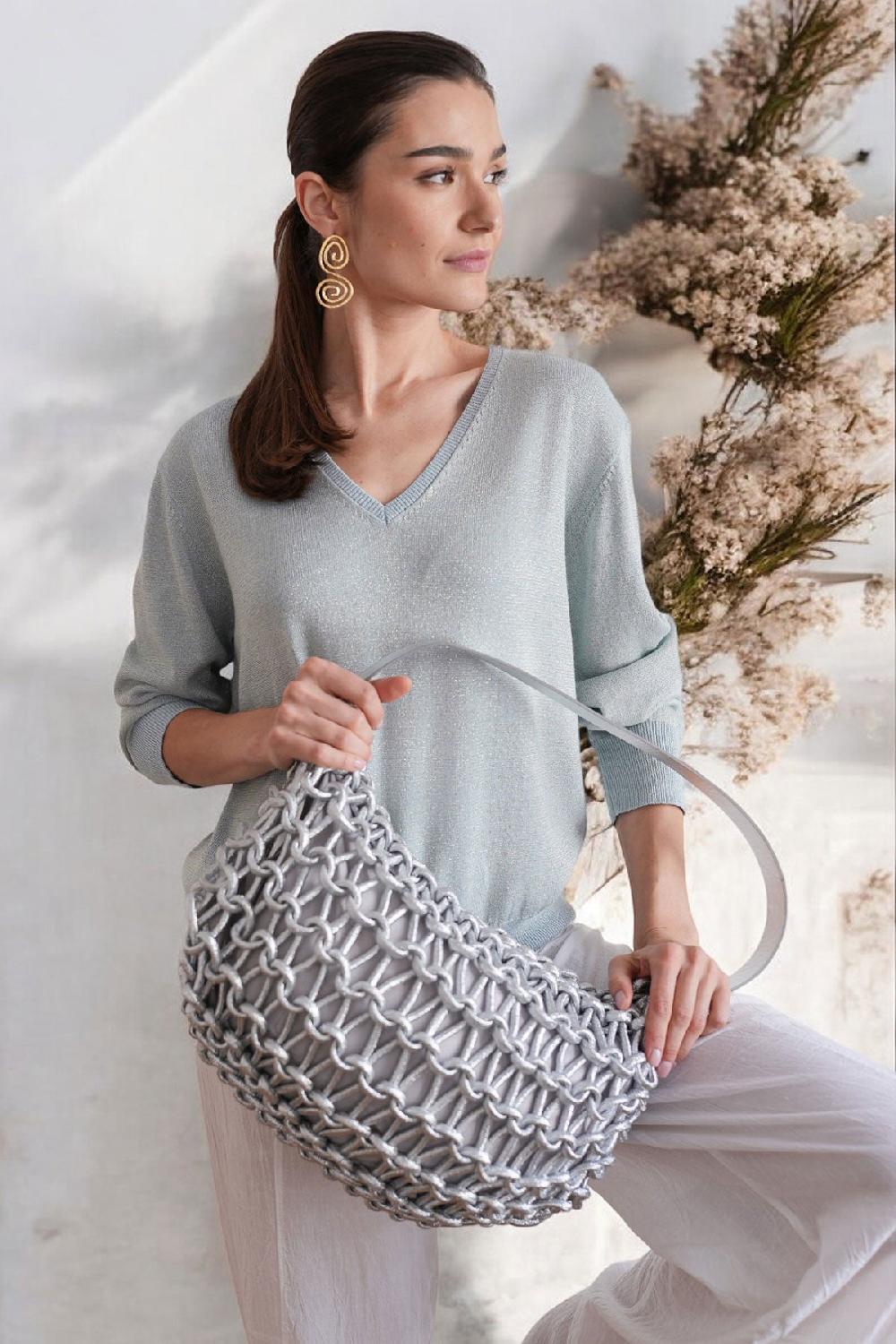 debbie katz Wander Sky-Blue Lurex