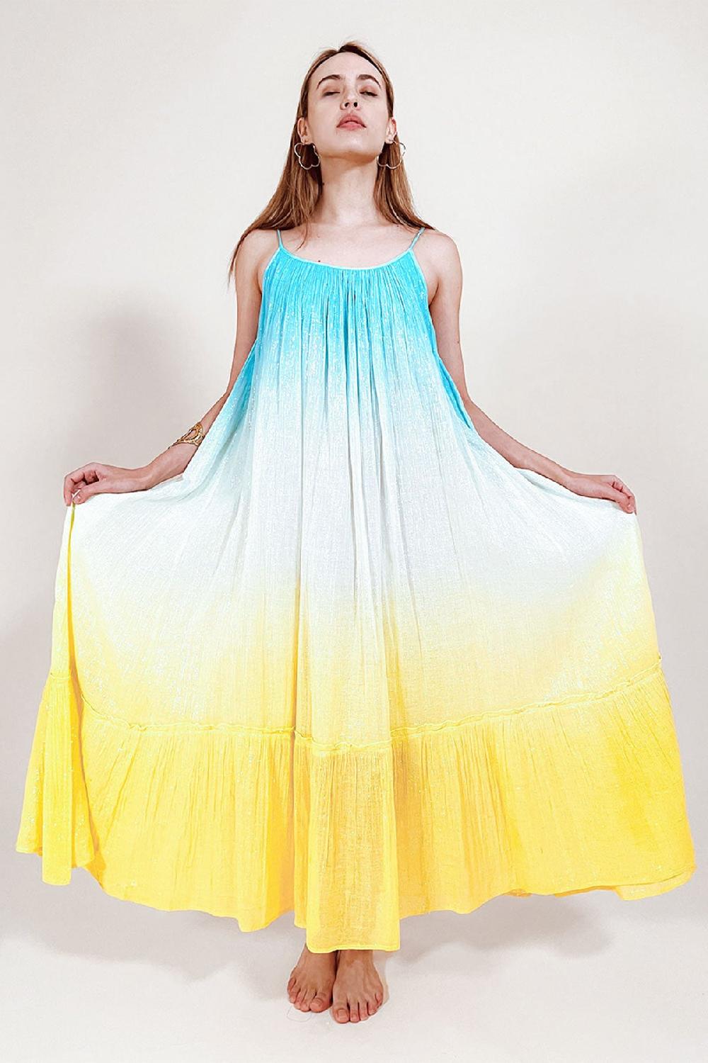 Debbie Katz Ziggy Dip Dyed Maxi Dress
