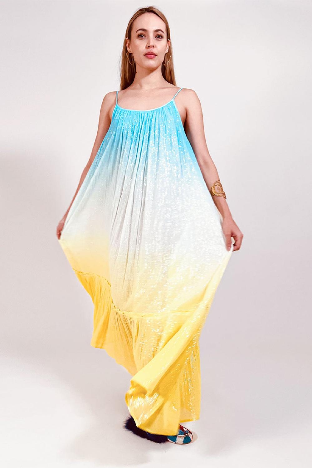 Debbie Katz Ziggy Dip Dyed Maxi Dress