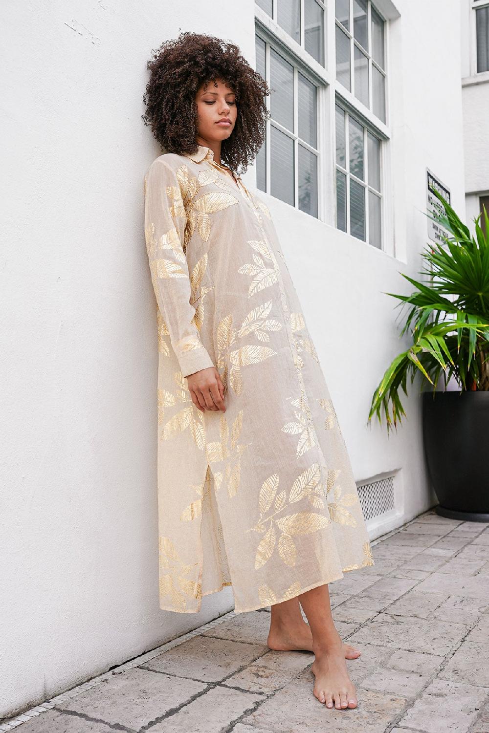 debbie katz Zilly Dress Taupe