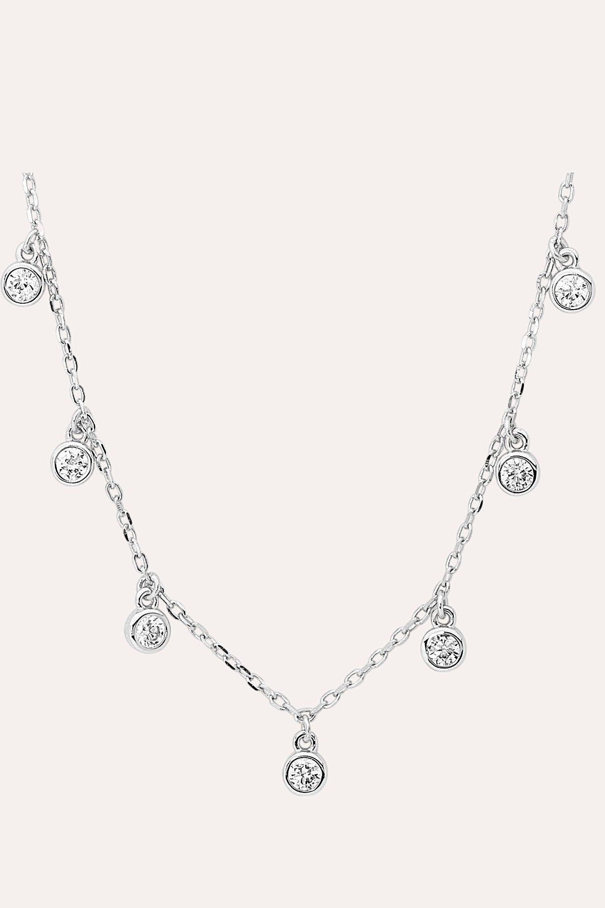 debbie katz Zoe Drop Necklace (Silver)