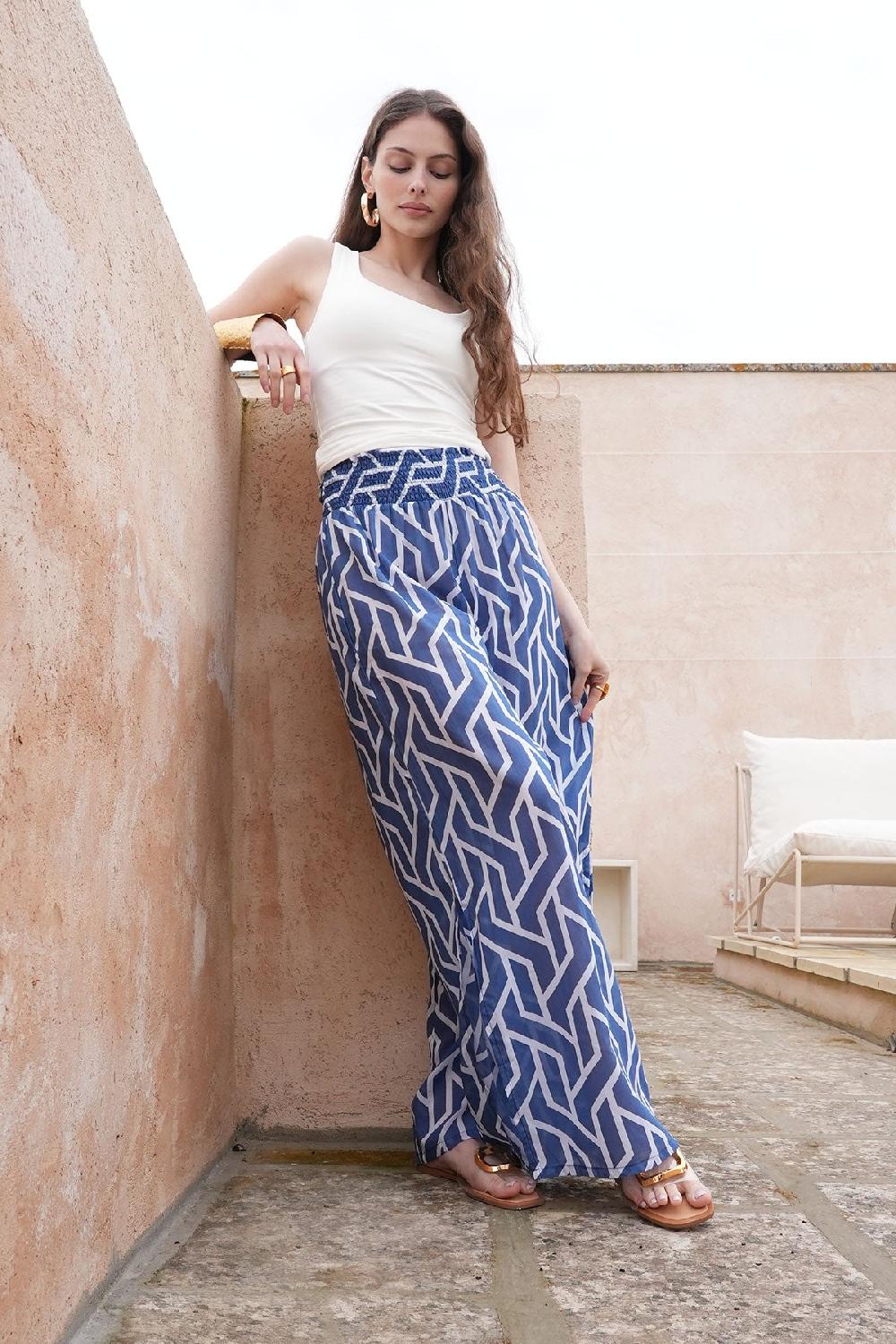 debbie katz Zole Palazzo Pant Blue