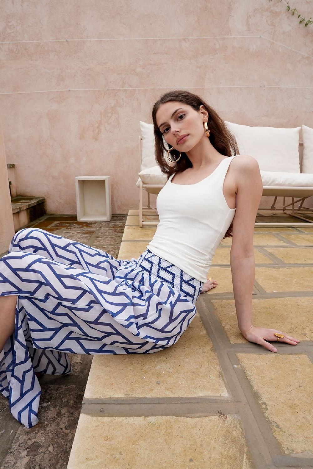 Debbie Katz Zole Palazzo Pant White