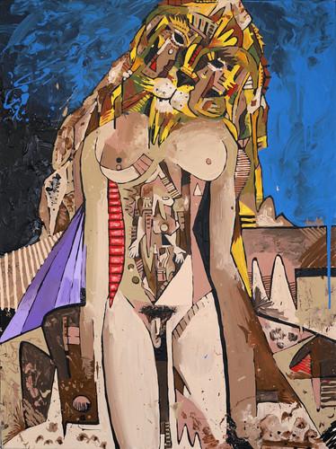 decolife Lion woman androgynous (pregnancy)