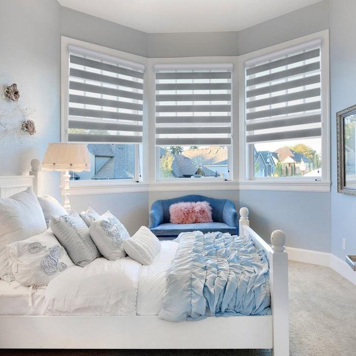 Deconovo Amelia Custom Light Filtering And Waterproof Zebra Blinds