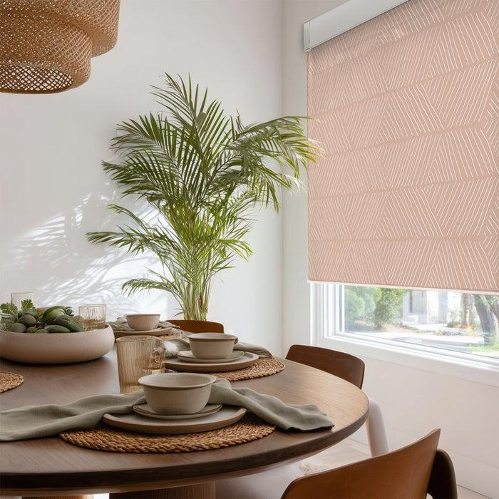 Deconovo Bohome Rattan Custom Designer Print Semi-Blackout Roller Blinds