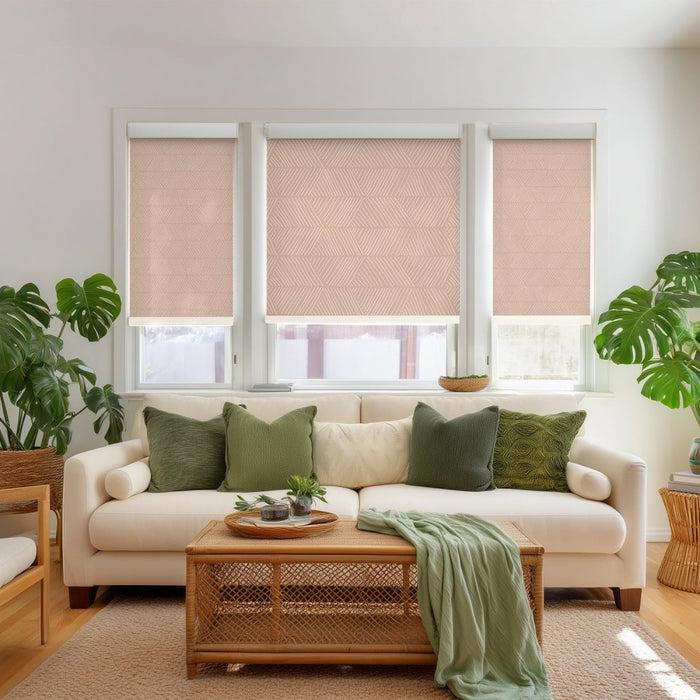 Deconovo Bohome Rattan Custom Designer Print Semi-Blackout Roller Blinds