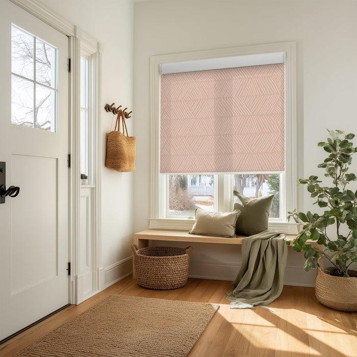 deconovo Bohome Rattan Custom Designer Print Semi-Blackout Roller Blinds